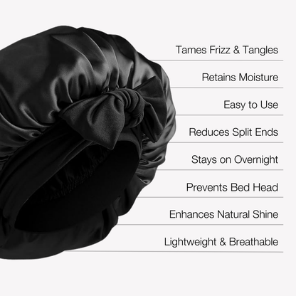 Mimi Bonnet – Premium Silky Sleep Cap for Frizz-Free, Healthy Hair